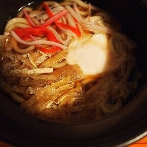 ちくわとお揚げと卵の鍋焼きうどん★